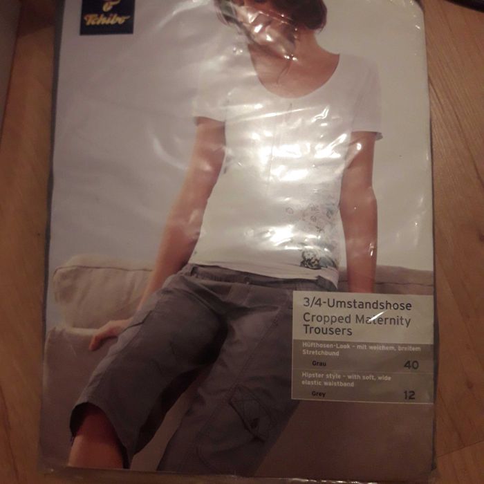 Spodnie ciążowe 3/4 nowe, na lato, tchibo, 40-42 L/XL