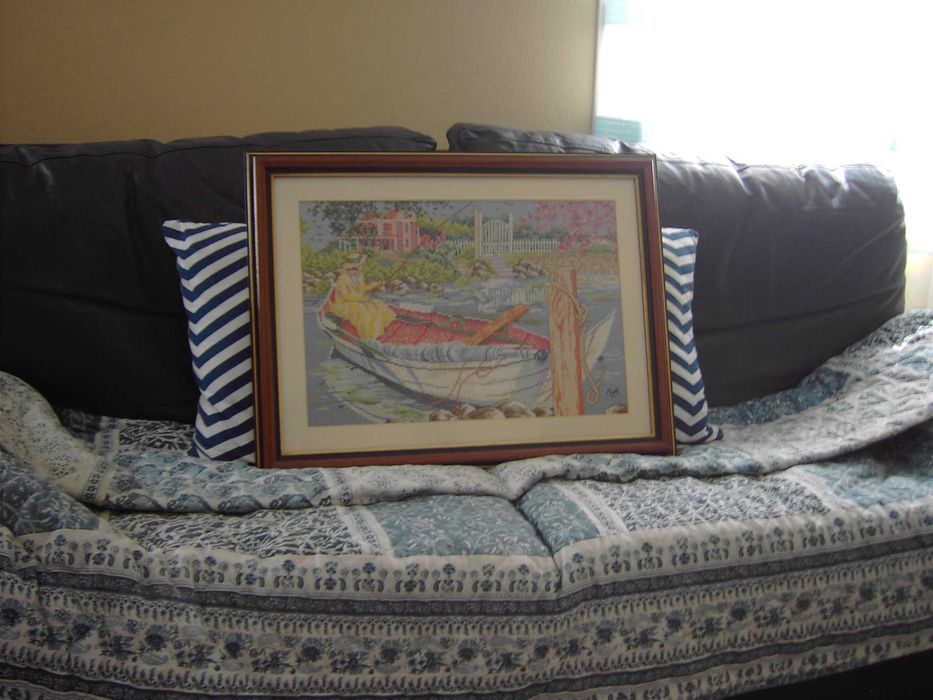 quadro bordado a ponto de cruz