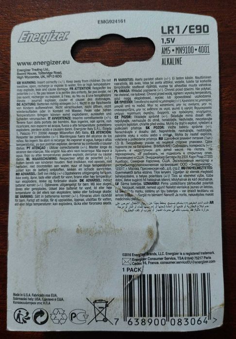 Pilha Bateria LR1/90 [NOVA]64752396948227121