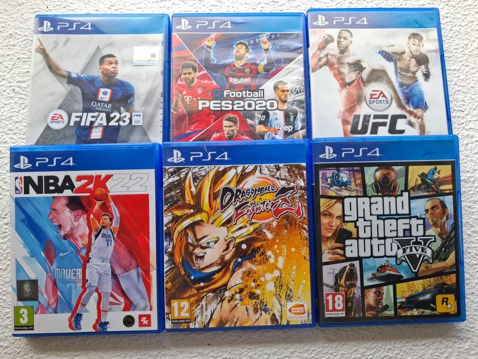 PS4 + Comando + 6 Jogos – Pronta a jogar