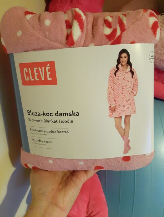 Kocobluza, duży rozmiar, wzór "Laski"