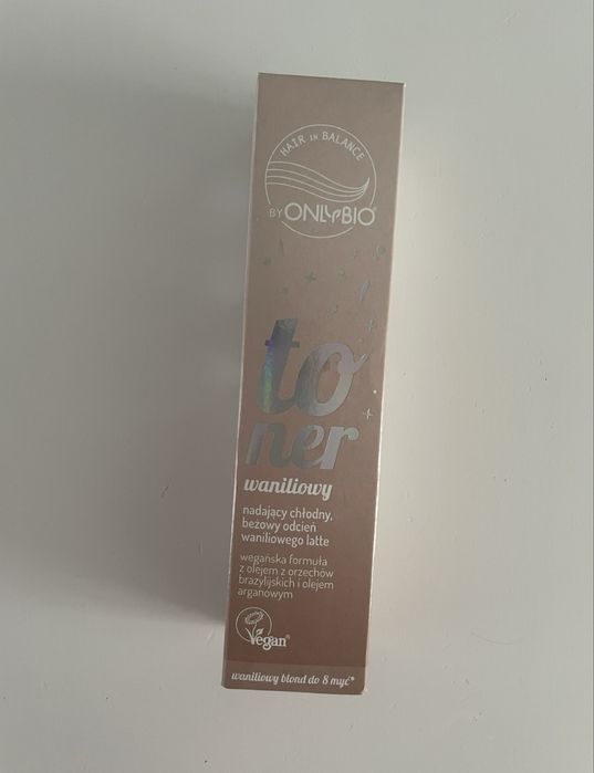 Nowy toner do wlosow waniliowy only bio