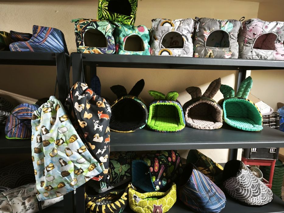 Duży domek w liski z wyjmowaną poduszka dla gryzoni, królika , świnki