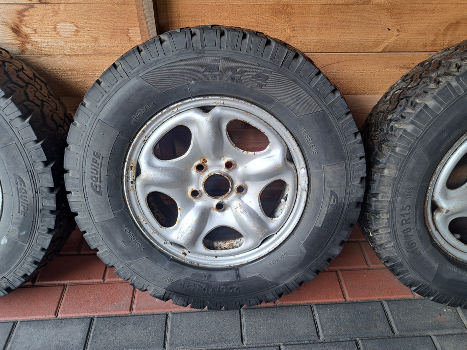 Felgi 5x114.3 R15 + opony terenowe LAND ROVER FREELANDER koła