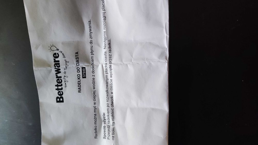 Radełko do ciasta z Betterware