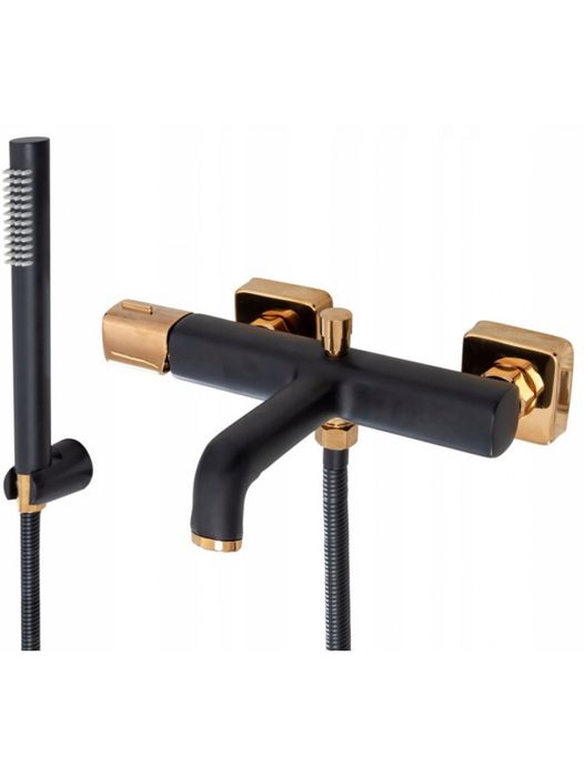 Змішувач для ванни Rea Salto black / gold REA, в наявності!
