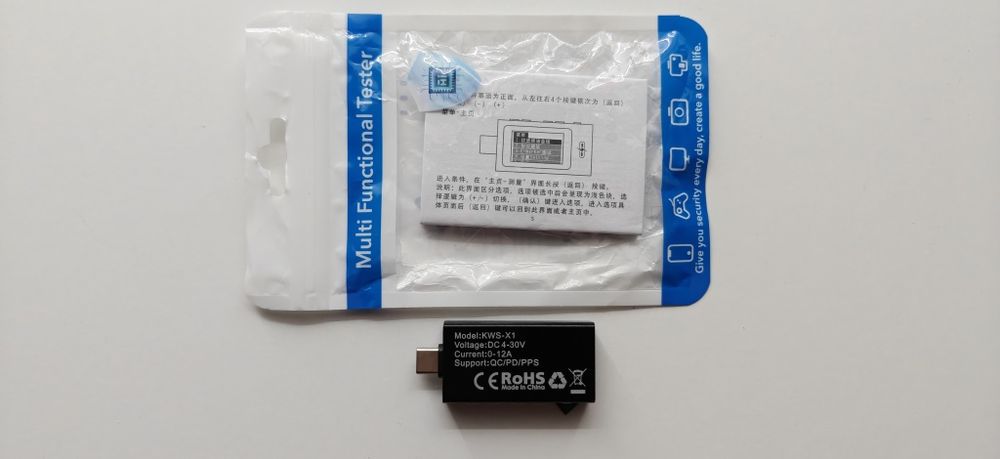 USB-тестер (USB-вольтметр/амперметр) моделі KWS-X1