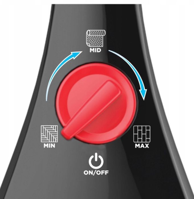 Mop Parowy Elektryczny 1550W Czarny 2x Nakładka Z Mikrofibry Vileda fv