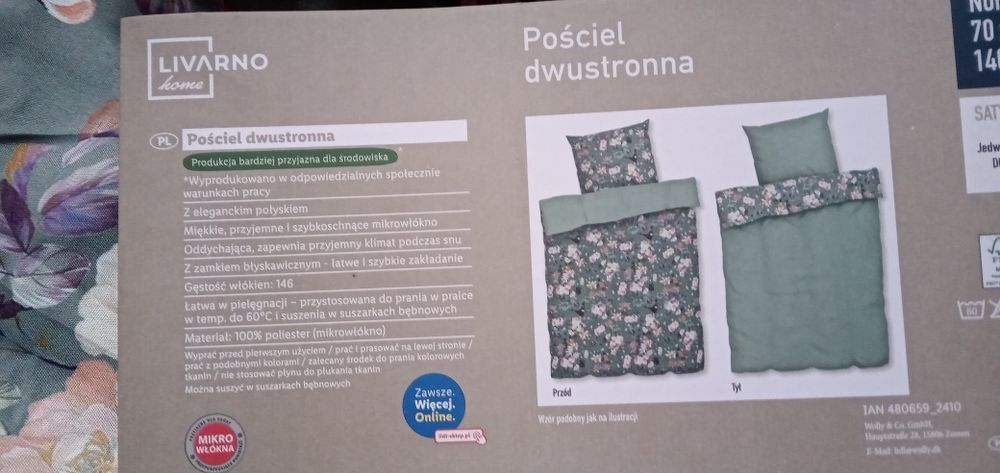 Dwustronna pościel 140*200cm