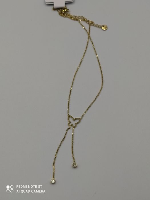 Celebrytka stal chirurgiczna Xuping motylek