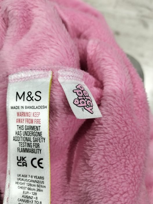 Kigurumi Percy pig roz 7-8 lat