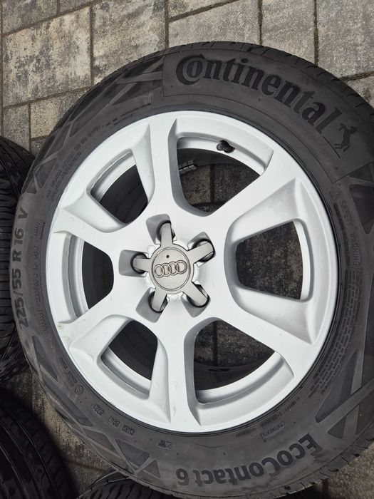 Alufelgi Audi r16 5x112 z oponami continental
