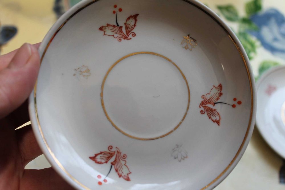 Блюдца маленькие в коллекцию старое Полонное 60-е гг 3 штуки