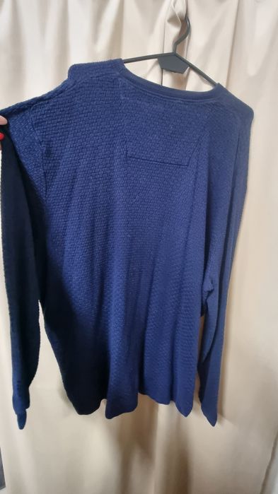 Granatowy męski sweter z bawełną 2xl RJR.John Rocha