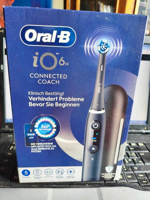 Oral-B iO 6 Szczoteczka do zębów, elektryczna, z technologią magnetyczną, Black