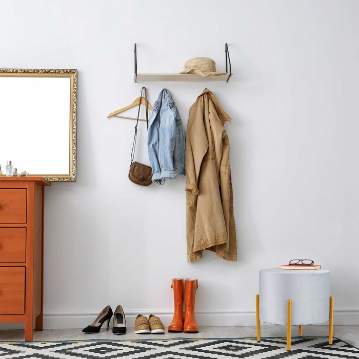 Pufa tapicerowana nowoczesna szara WADY