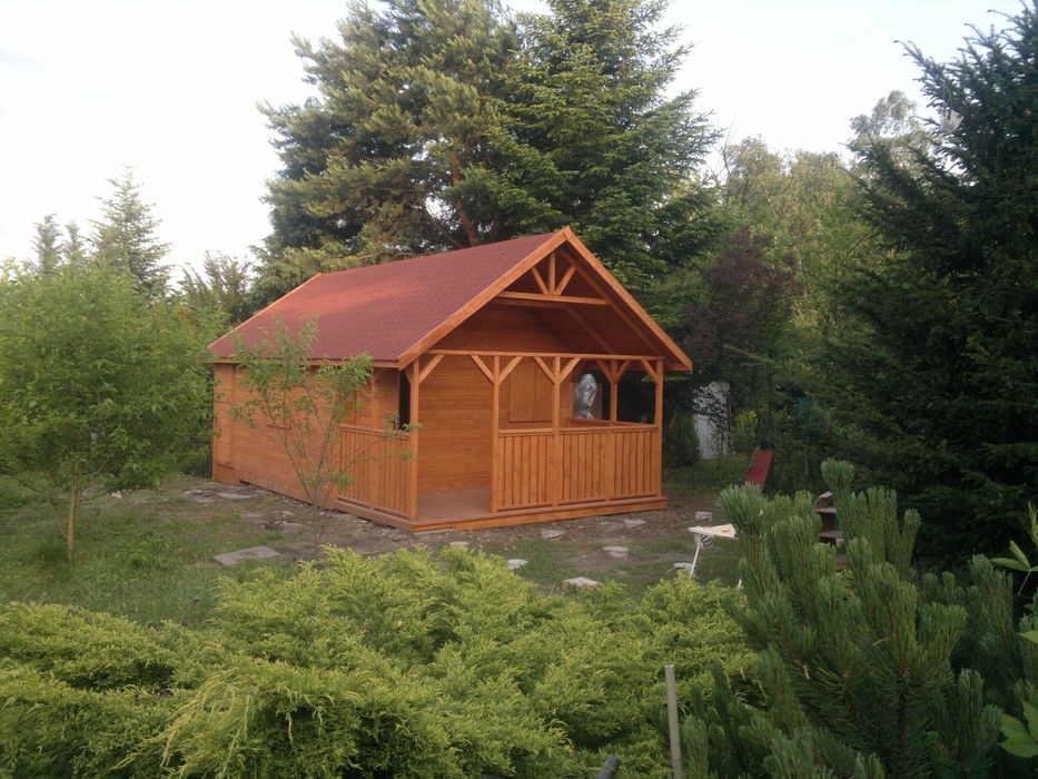 Drewniany domek, domek ogrodowy, mobilny, modułowy, altana działkowa