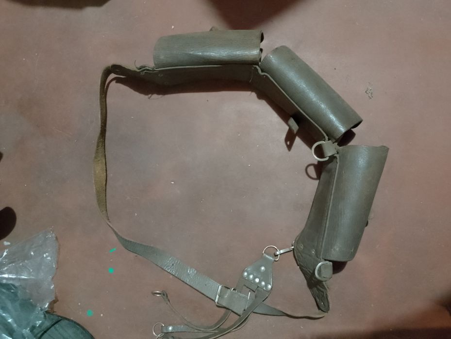 Патронташ охотничий кожа