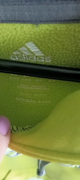 Bluza z kapturem damska Adidas, neon, żółta, roz. 38 (M)