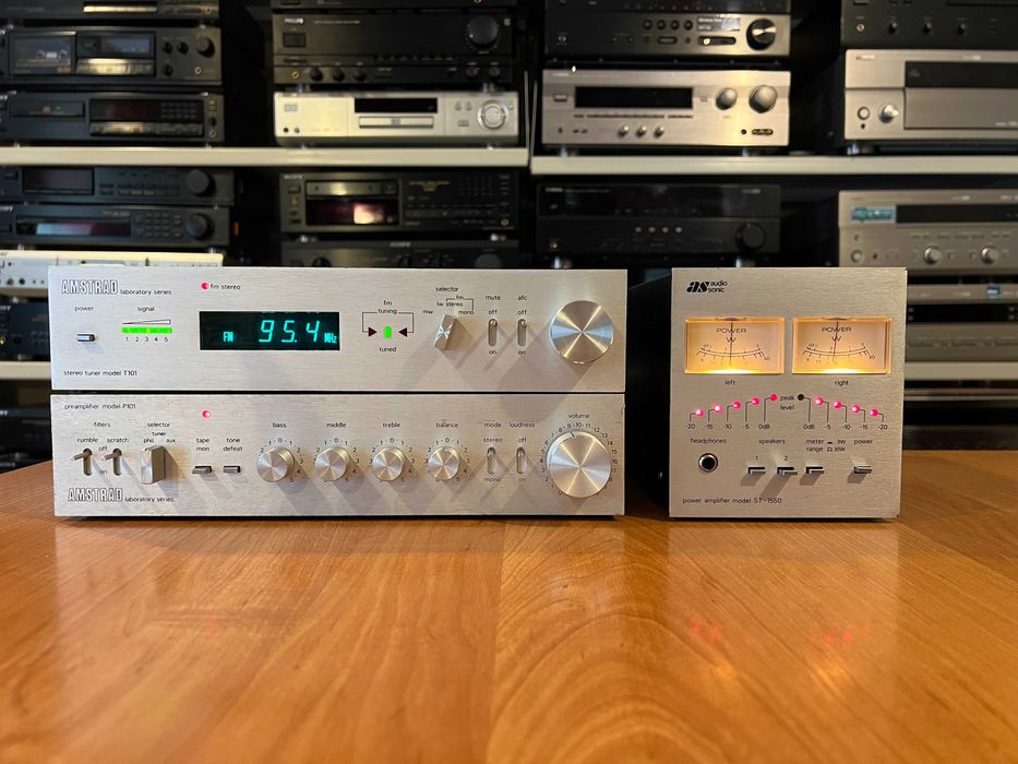 Wieża Amstrad ST-1550 A101 T101 P101 Vintage, Stereo, Audio Room