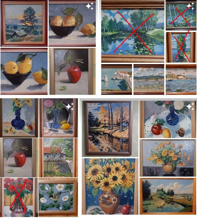Картины разные масло