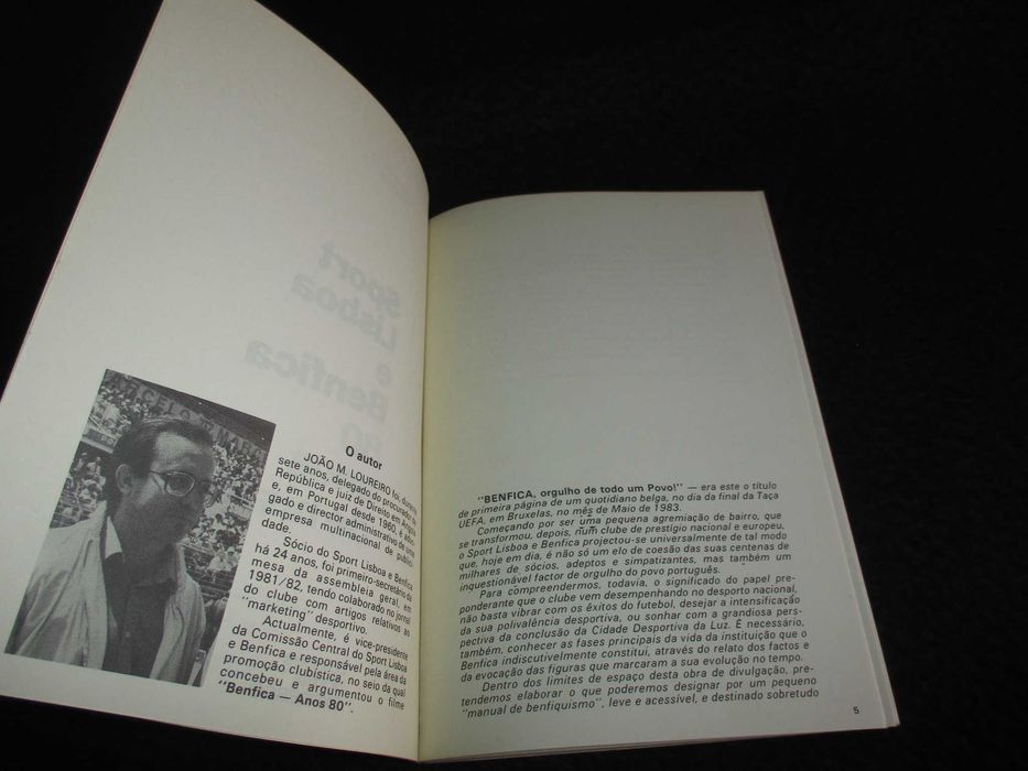 Livro Sport Lisboa e Benfica 80 anos de história João M. Loureiro