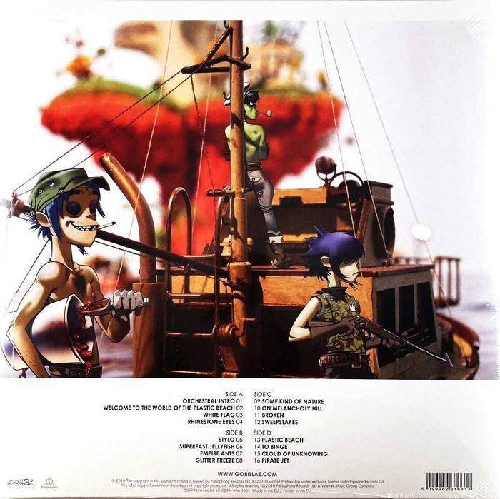 Вінілова платівка Gorillaz - Plastic Beach (2010/2019) (2xLP)