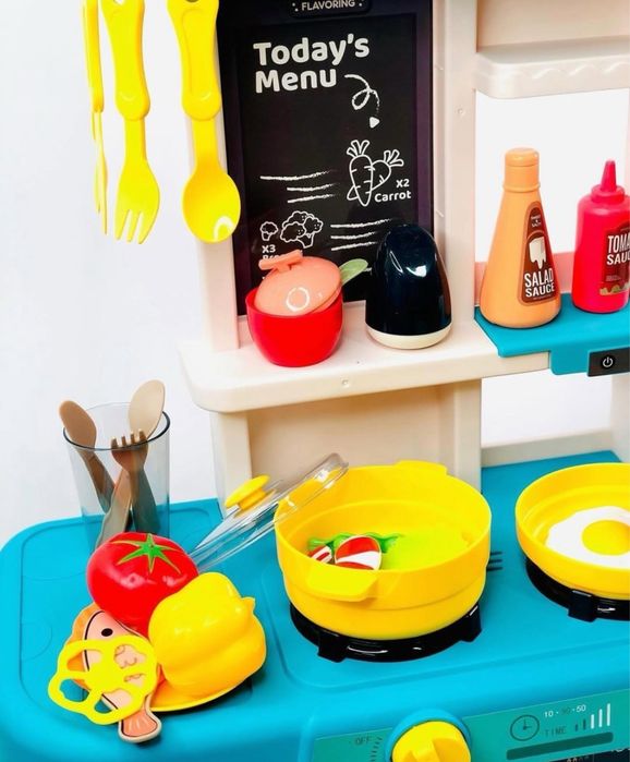 Нова! Дитяча кухня, вода, пар, світло, звук. Накормить в сіх ляльок