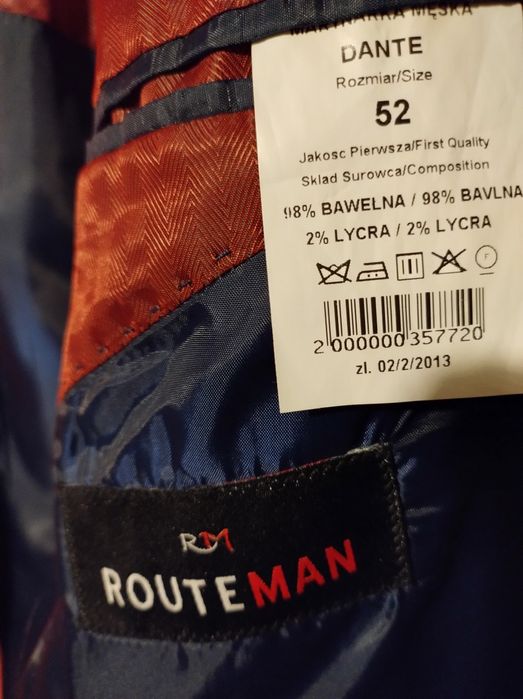 Marynarka bawełniana RouetMan - PROMO cena  !!!