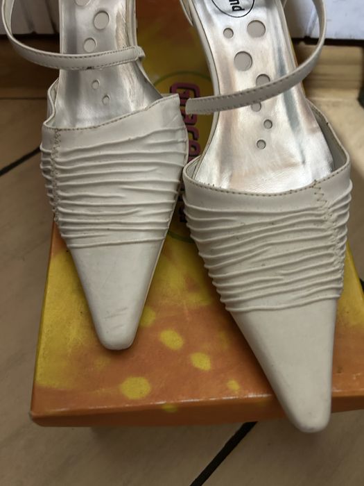 Buty damskie ślubne na obcasie