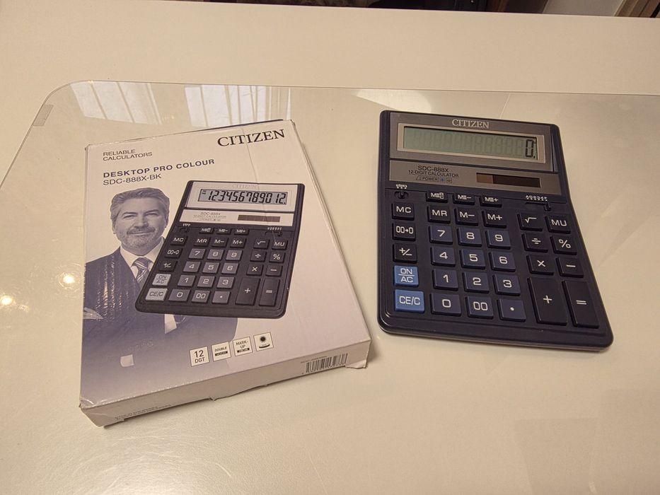 Калькулятор Citizen SDC-888X на солнечных батареях
