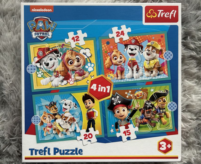 Puzzle 4w1 Psi Patrol stan idealny