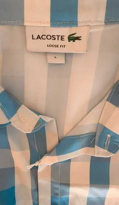 Camisa de Popelina Xadres Regular Fit - Lacoste