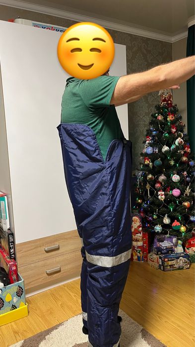 Чоловічі зимові штани рибацькі рибальські комбез