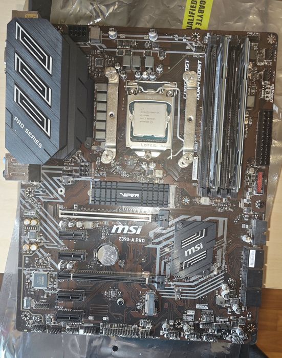 ПК на i7 9700k, msi z390-A PRO, ОЗУ 16 gb, без БП