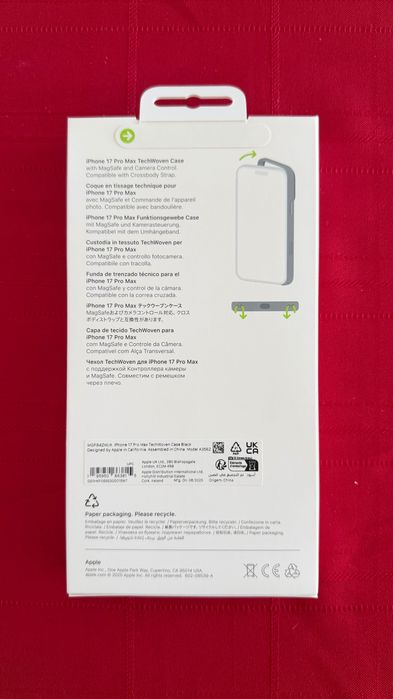 Capa Apple TechWoven com MagSafe para iPhone 17 Pro Max