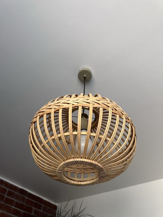 Lampa wisząca bambusowa