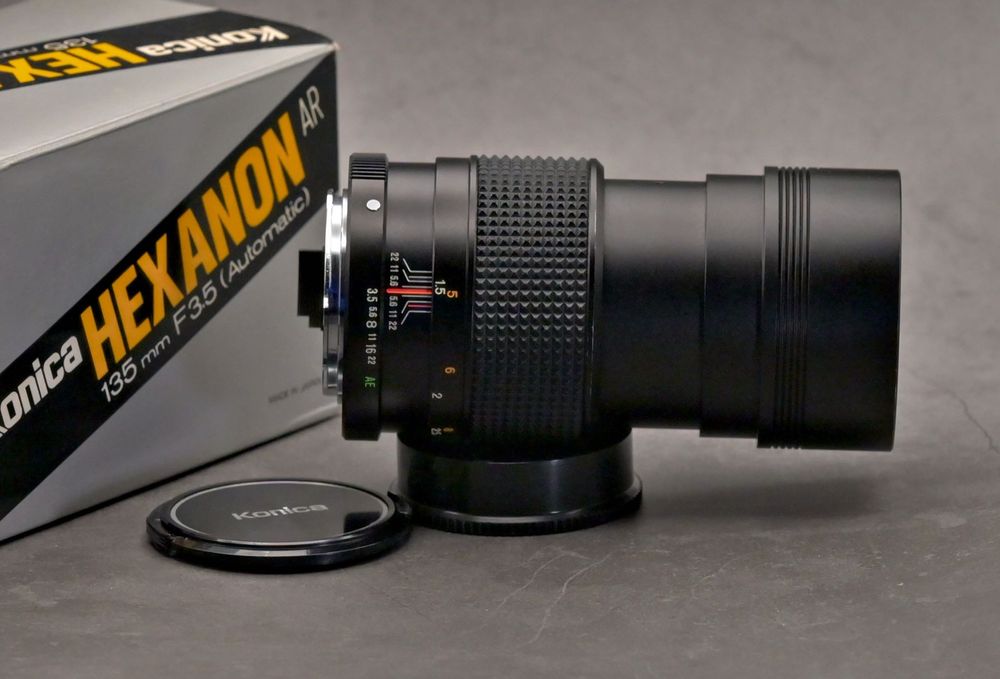 Vintage-Retro obiektyw KONICA HEXANON 3.5/135mm