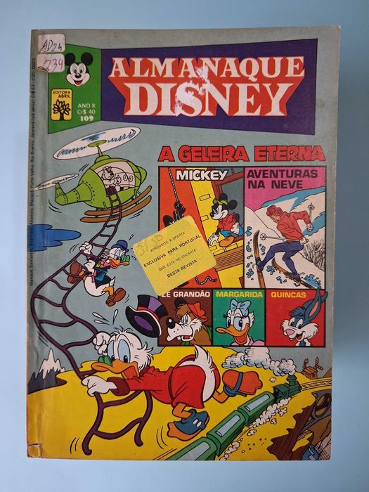 ALMANAQUE DISNEY - Lote de revistas anos 70/80 brasileiras Editora Abril.