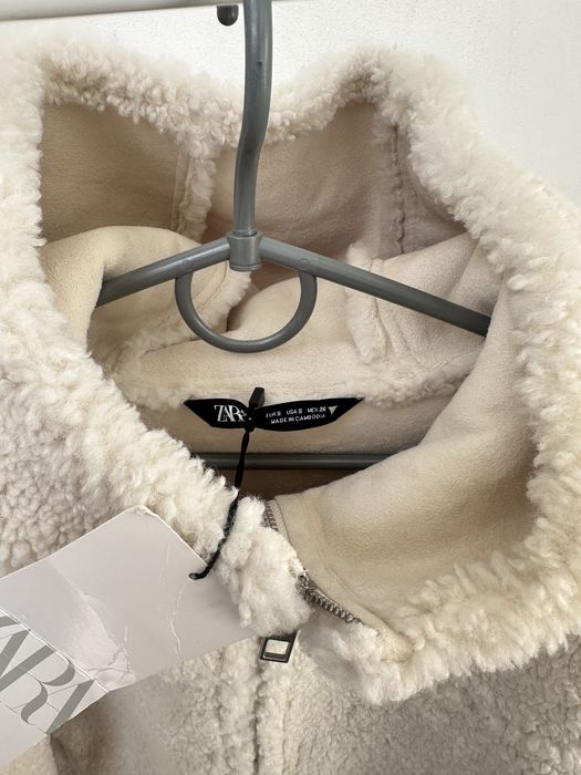 Трендова оверсайз шубка тедді куртка Zara s