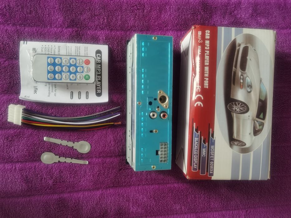 Auto Rádio 1 DIN - MP3 - FM - USB - AUX - Bluetooth