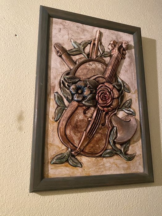 Quadro em Geso pintado a mão