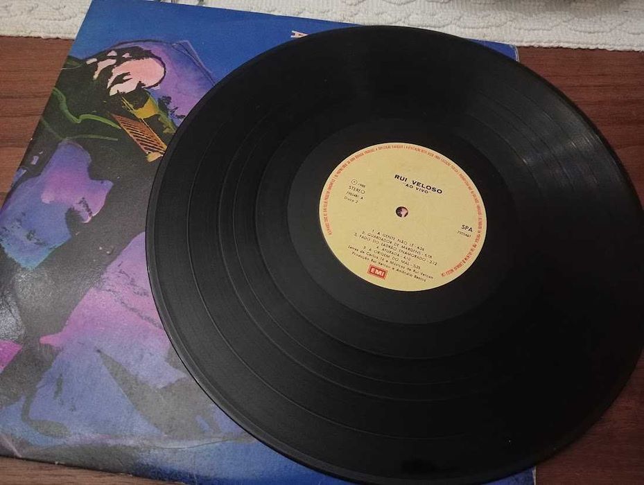 LP duplo vinil- rui veloso ao vivo,1988