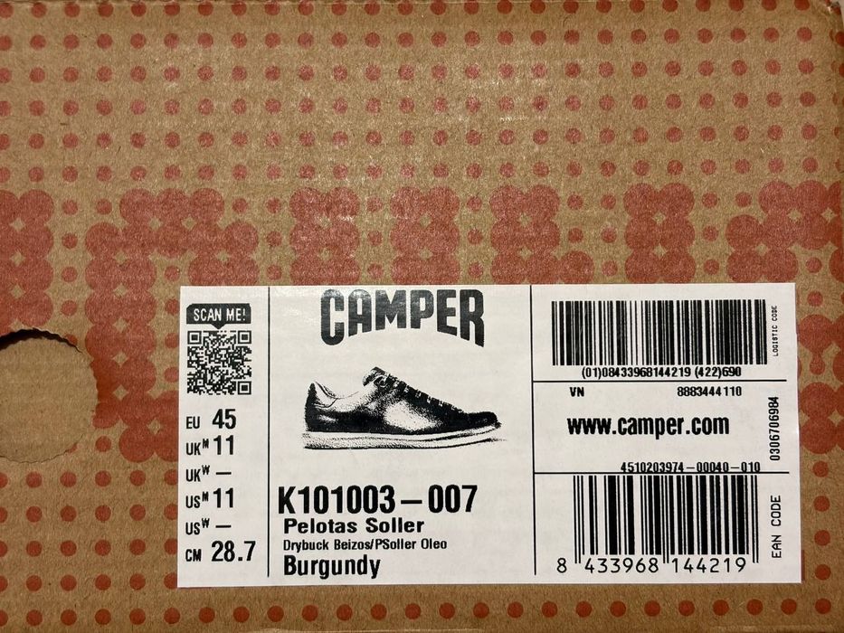Кросівки з нубуку Camper Pelotas Soller