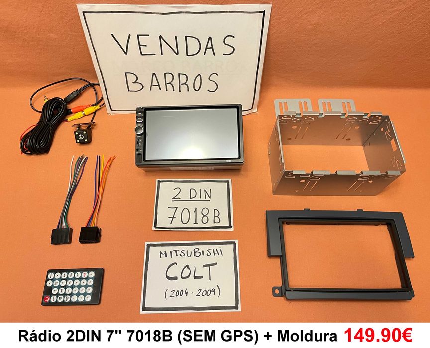 (NOVO) Rádio 2DIN • Mitsubishi COLT (2004 a 2012) • Android Z30 4+64GB