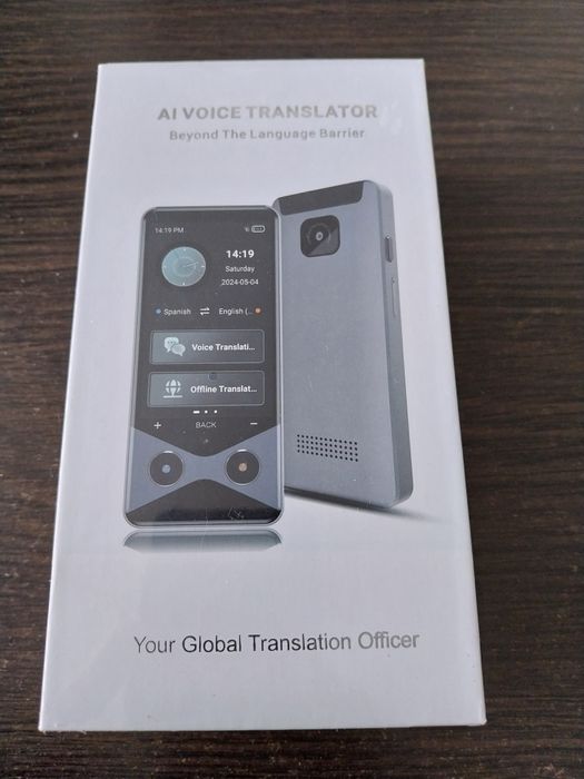 Електронний розумний перекладач Ai Smart Translator V9000, 4G LTE, ChatGPT, Нейронний переклад мов 137 онлайн + 16 офлайн