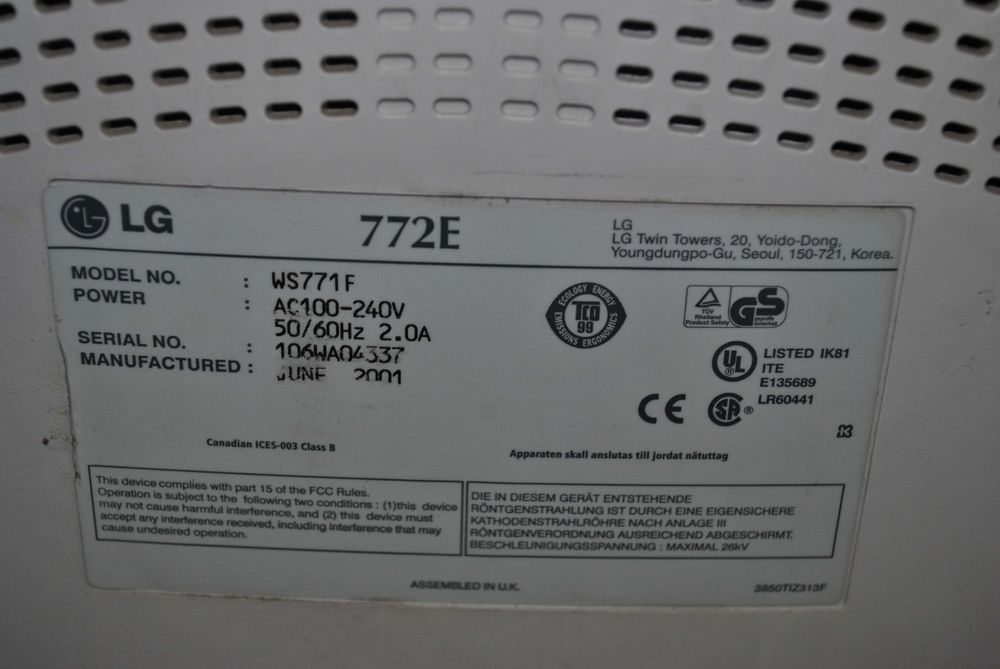 monitor LG 17 cali sprawny