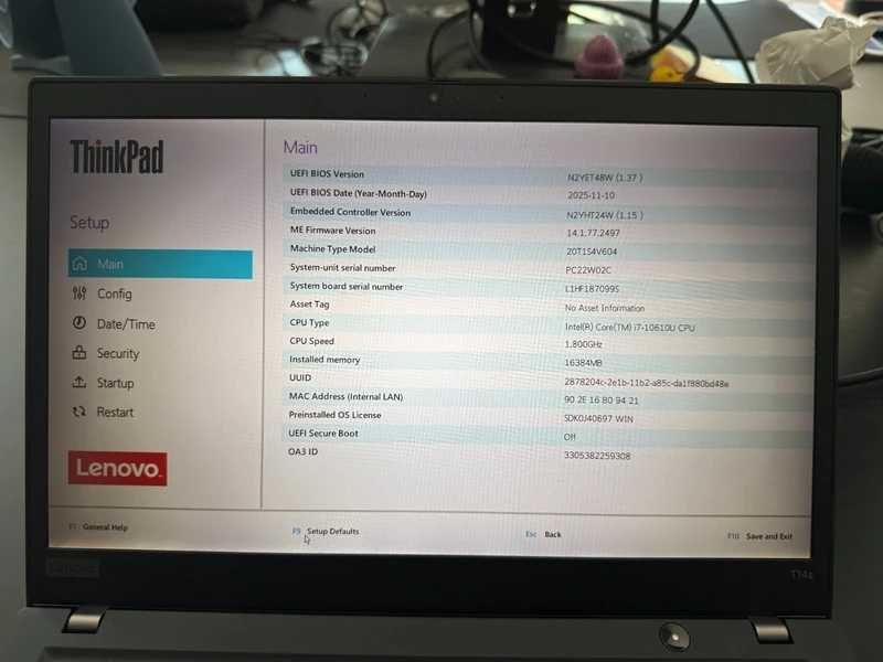 Lenovo ThinkPad T14s Gen 1 | i7-10610U | 16GB RAM | 512GB SSD | Business Ultrabook