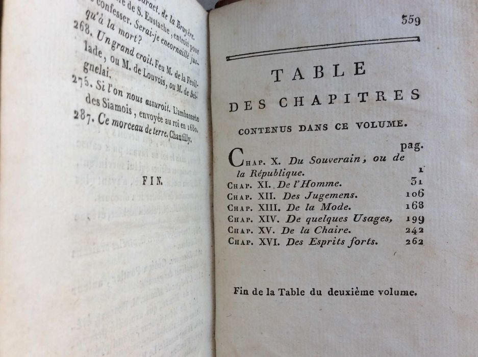 Les Caractères de Théophraste, traduits du grec... 2 volumes ( obra completa ). Ano 1806