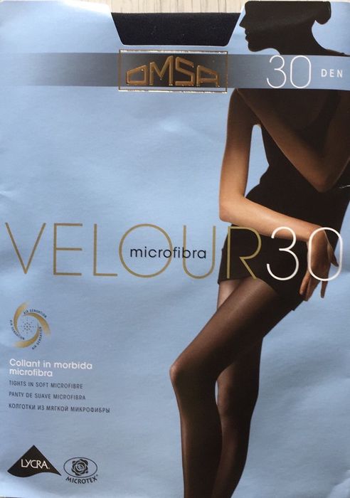 Жіночі колготки Omsa Серія Velour  15d/30d/40d/70d